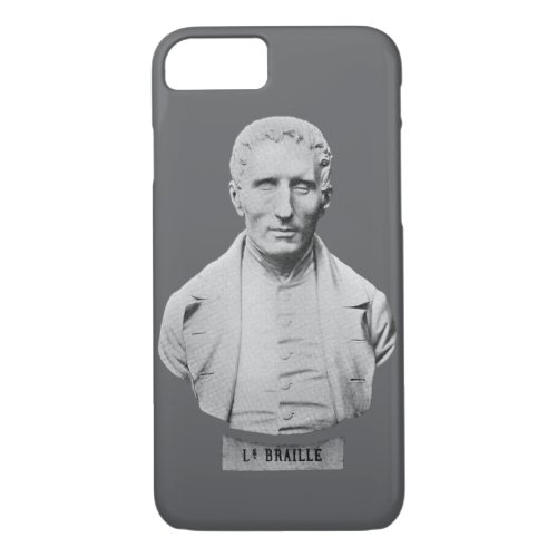 Louis Braille Portrait Bust iPhone 87 Case