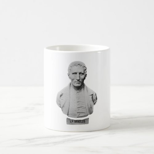 Louis Braille Portrait Bust Coffee Mug