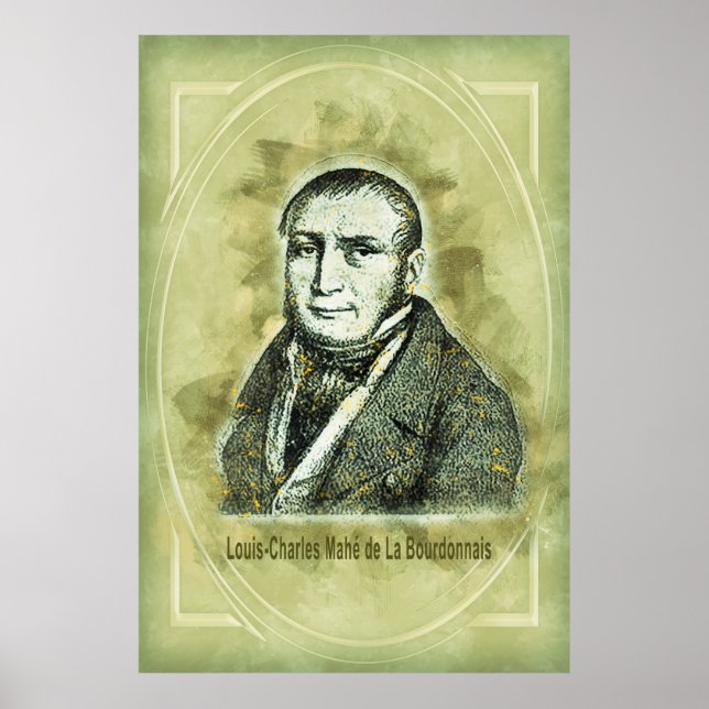 Louis-Charles Mahé de La Bourdonnais Poster (Front)