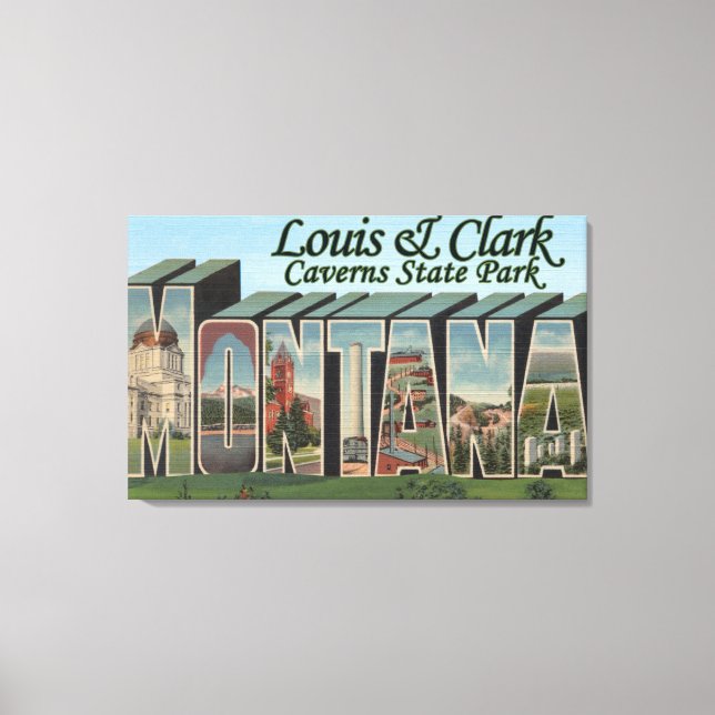 Louis & Clark Caverns Park, Montana Canvas Print (Front)