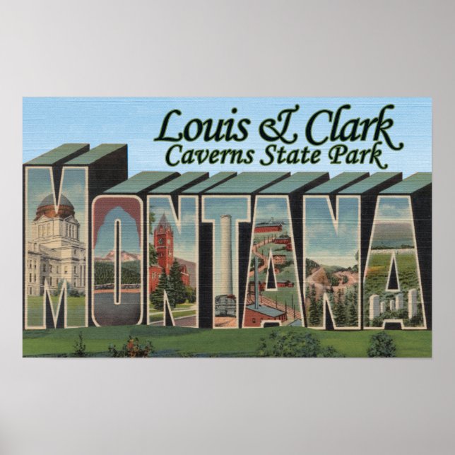 Louis & Clark Caverns Park, Montana Poster (Front)