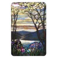 Louis Comfort Tiffany - Stained glass 4. Magnolias and irises | Poster