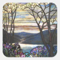 Louis Comfort Tiffany - Stained glass 4. Magnolias and irises | Poster