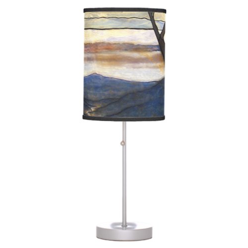 Louis Comfort Tiffany _ Stained Glass 4 Magnolias Table Lamp