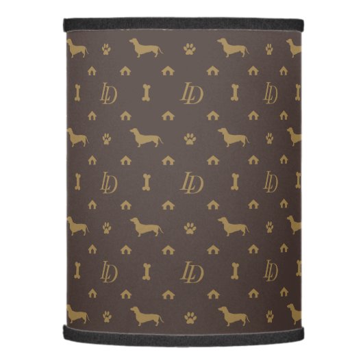 Louis Dachshund Luxury Dog Attire Lamp Shade (Left)