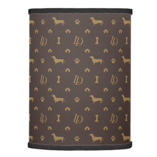 Louis Dachshund Luxury Dog Attire Lamp Shade (Right)