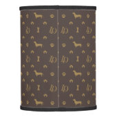 Louis Dachshund Luxury Dog Attire Lamp Shade (Back)