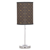 Louis Dachshund Luxury Dog Attire Table Lamp (Back)