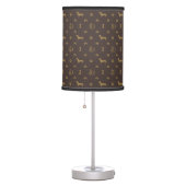 Louis Dachshund Luxury Dog Attire Table Lamp (Right)