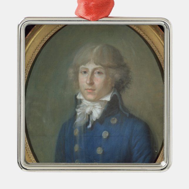 Louis de Saint-Just Metal Ornament (Front)
