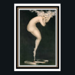 Louis Icart "Cigarette" 13 x 19 Poster<br><div class="desc">Provocative Piece by Louis Icart. 13 x 19</div>