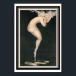 Louis Icart "Cigarette" 13 x 19 Poster<br><div class="desc">Provocative Piece by Louis Icart. 13 x 19</div>