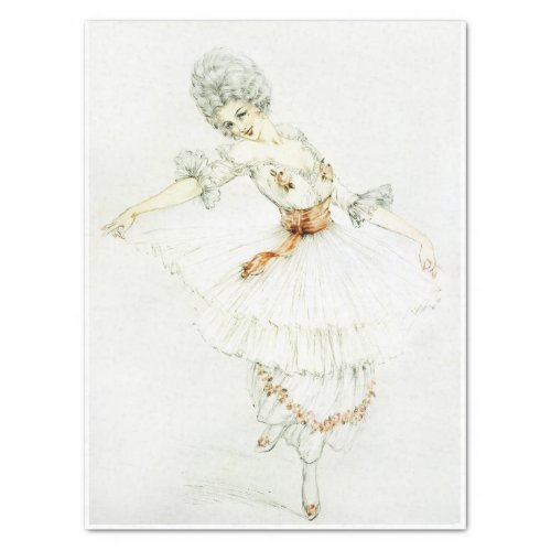 Louis Icart Vintage Woman Marie Antoinette  Tissue Paper