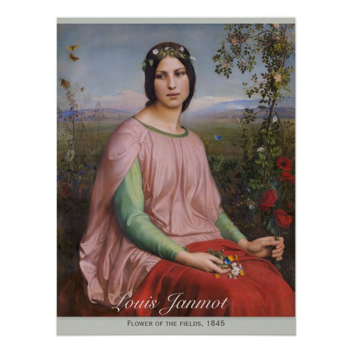 Louis Janmot Flower of the fields CC0914 Perfect Poster