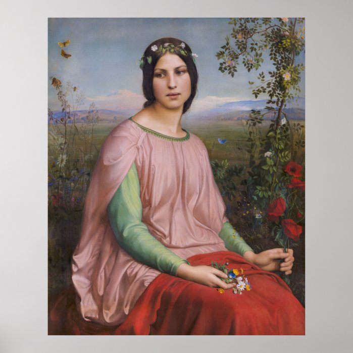 Louis Janmot Flower of the fields CC0915 Large Poster