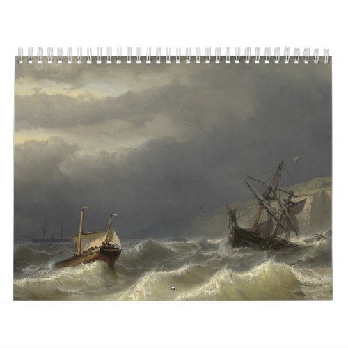 Louis Meijer _ Storm in het Nauw van Calais Calendar
