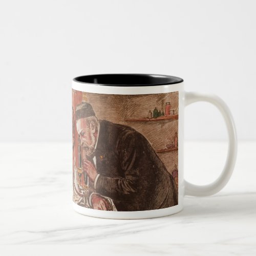 Louis Pasteur experimenting Two_Tone Coffee Mug