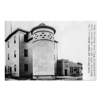 Louis Pesha Advertisement Marine City Roller Mill  Photo Print by scenesfromthepast at Zazzle