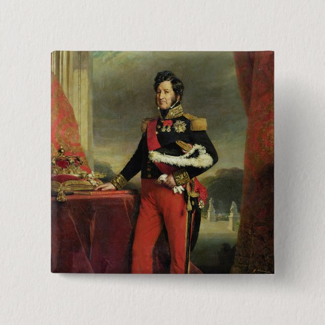 Louis-Philippe I , King of France Button (Front)