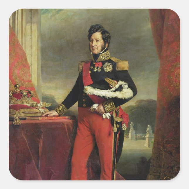 Louis-Philippe I , King of France Square Sticker (Front)