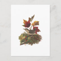 Louis Prang Bird with Autumn Foliage (1873) Art