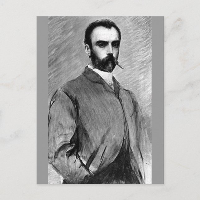 Louis Ricardo Falero - Selfportrait Postcard (Front)