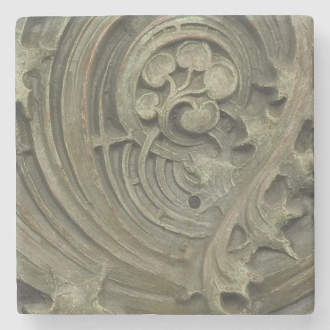 Louis Sullivan Cornice Gage Building Detail Stone Coaster (Front)
