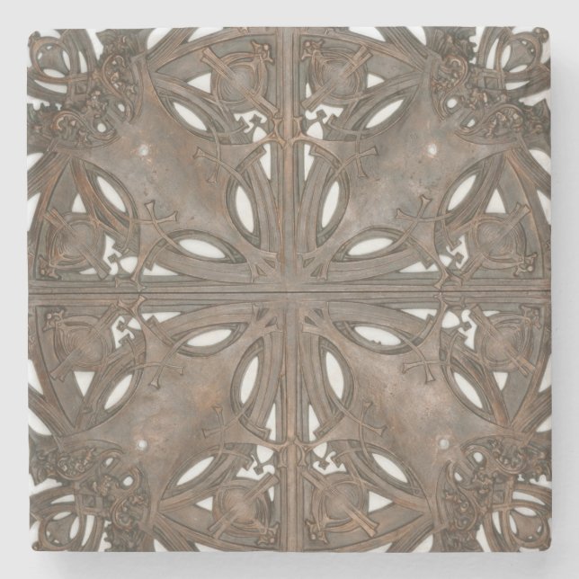 Louis Sullivan Ornament Design Stone Coaster (Front)
