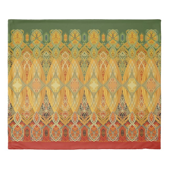 Louis Sullivan Stencil King Size Duvet Cover (Front)