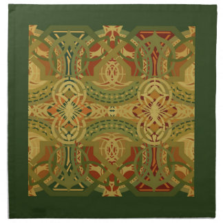 Louis Sullivan Upper Beam Stencil Pattern Cloth Napkin