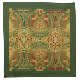 Louis Sullivan Upper Beam Stencil Pattern Cloth Napkin