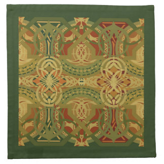 Louis Sullivan Upper Beam Stencil Pattern Cloth Napkin