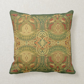 Louis Sullivan Upper Beam Stencil Pattern Throw Pillow