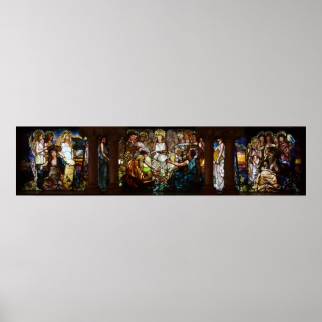 Louis Tiffany Stained Glass Education Poster (Front)