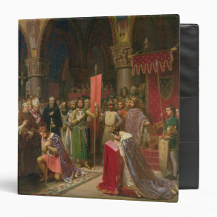 Louis VII the Young, King of France 3 Ring Binder