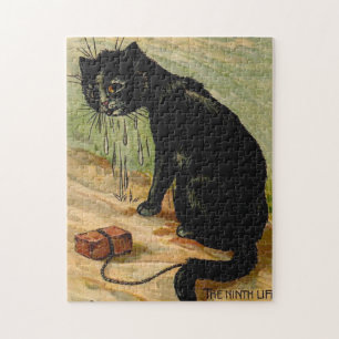 Louis Wain Black Cat Jigsaw Puzzle