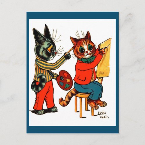 Louis WainCat Artists Cat Art Postcard