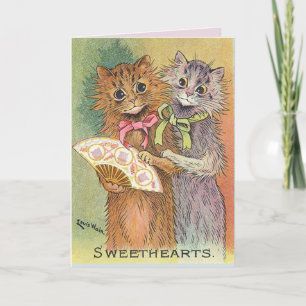 LOUIS WAIN CAT CATS VALENTINE'S DAY CARDS