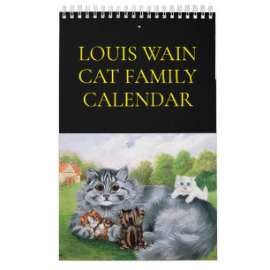 Louis Wain Cat Family Calendar