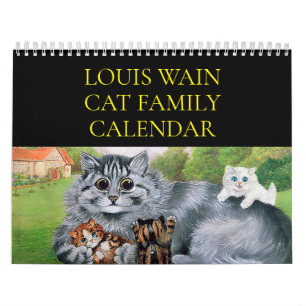 Louis Wain Cat Family Calendar