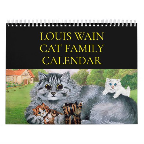 Louis Wain Cat Family Calendar 