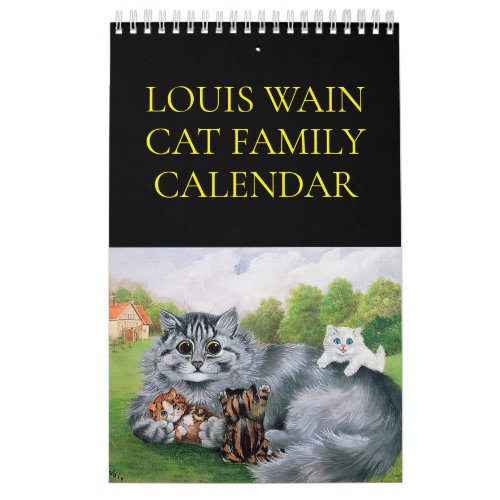 Louis Wain Cat Family Calendar