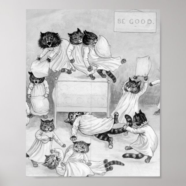 Louis Wain Cat Humor Poster (Front)