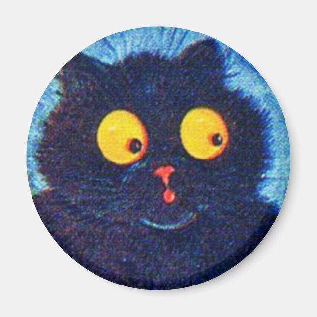 Louis Wain cat Magnet (Front)