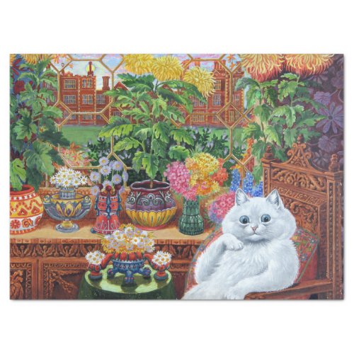 Louis Wain Cat Psychedelic Decoupage Decoupaging Tissue Paper