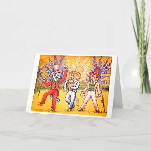 Louis Wain Cat Thank You Card