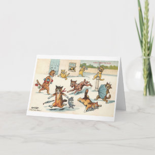 Louis Wain Cat Thank You Card