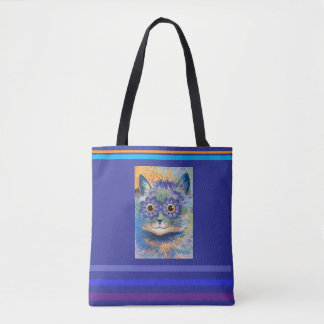 Louis Wain, Cat with Daisy Eyes, Tote Bag