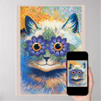 Louis Wain Ginger Cat Art Print Poster – Art Unlimited