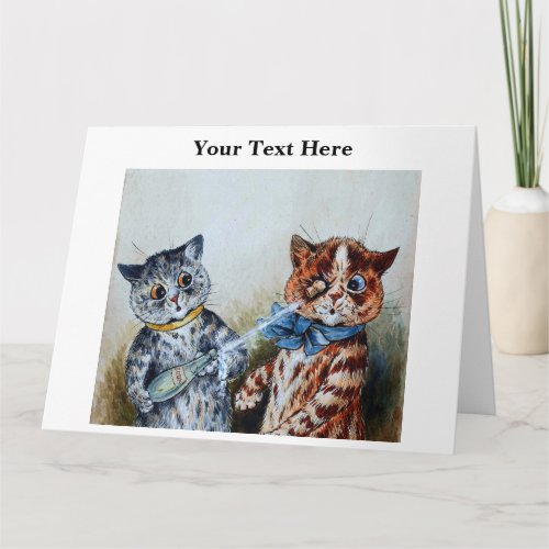 Louis Wain Cats 3 Card